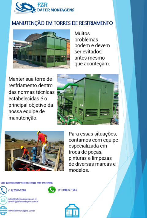 MANUTENÇÃO EM TORRE DE RESFRIAMENTO
